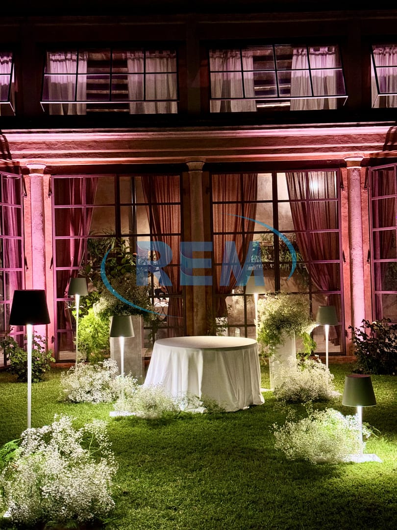 allestimento luci ed effetti per matrimoni